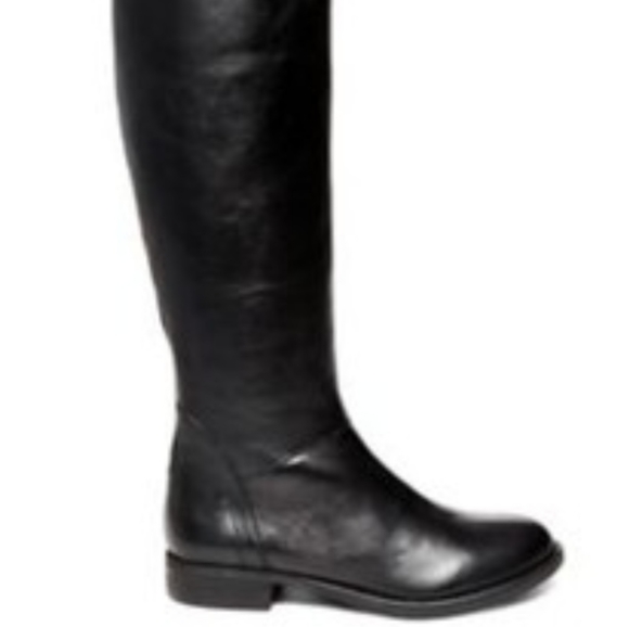Steve Madden Alara Black Tall Riding Boots Sz 8 - Picture 1 of 9